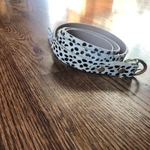 Animal print belt